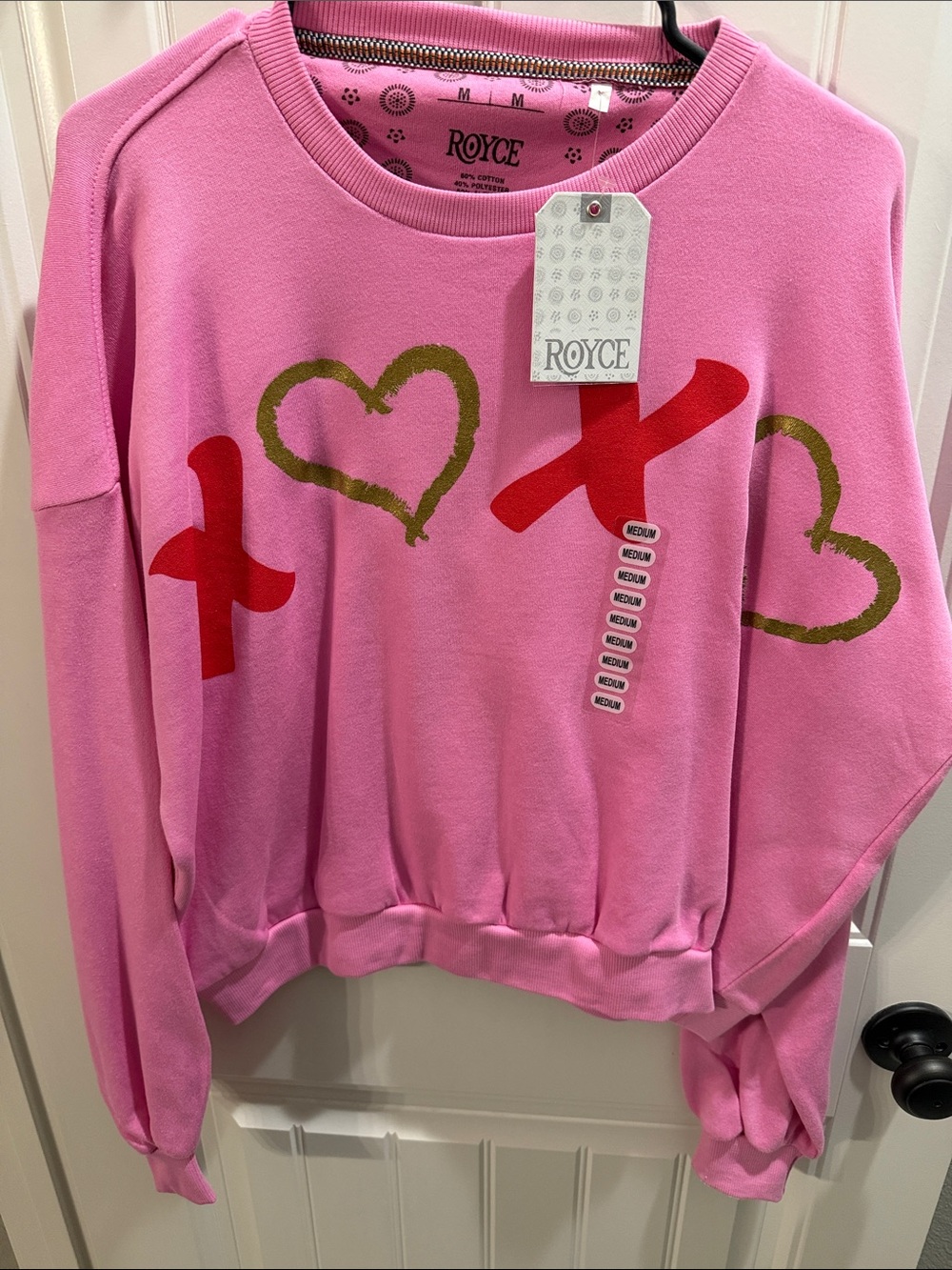 Royce Valentine themed sweatshirt NWT